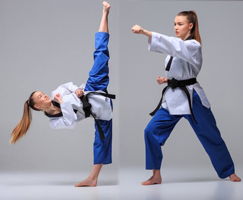 Separate Taekwondo Martial Arts Training for Females at Prince Taekwondo Academy by Female instructors