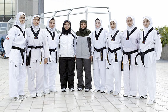 Separate GIRLS taekwondo club in Karachi, Taekwondo Karate Aerobics Self Defense seminar for Women